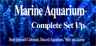 marine aquarium steel framed aluminium cabinet