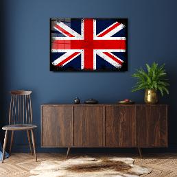 UK UNITED KINGDOM FLAG VINTAGE ART DISTRESSED WALL ART PICTURE PAINTING